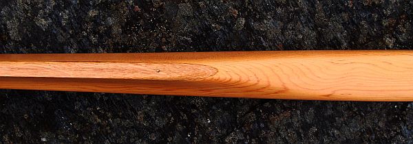 Edge view of Windslicer paddle 'shoulder'